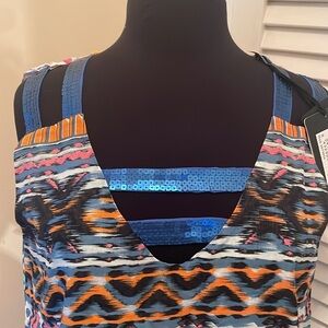 NWT dress Gusto line size 4 knee length 70% Colton 30% silk cotton lining